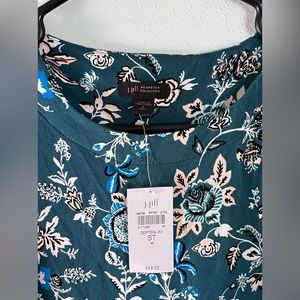 J.Jill Weaver Collection Floral Shirt NWT